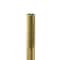 Gold Stainless Steel Metal Slim Minimalistic Candle Holder with Round Base Set